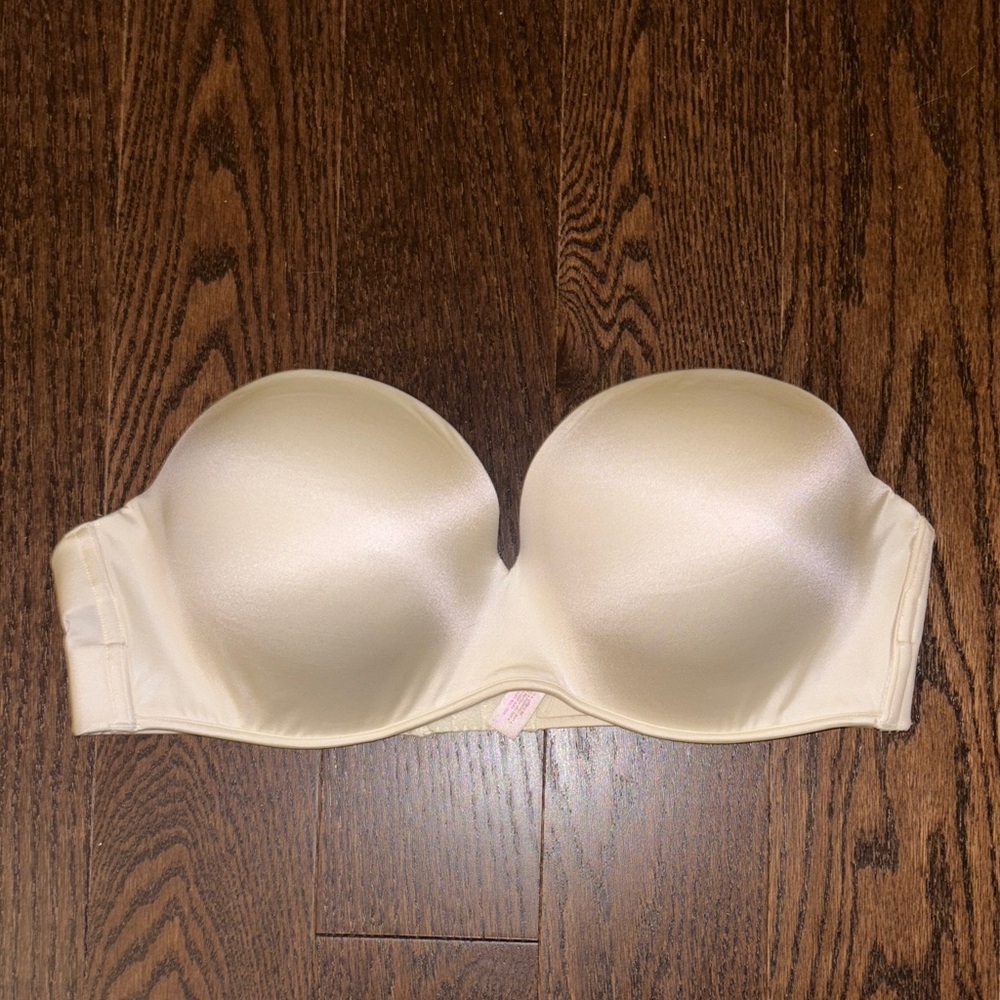 Cacique Cream Strapless Bra